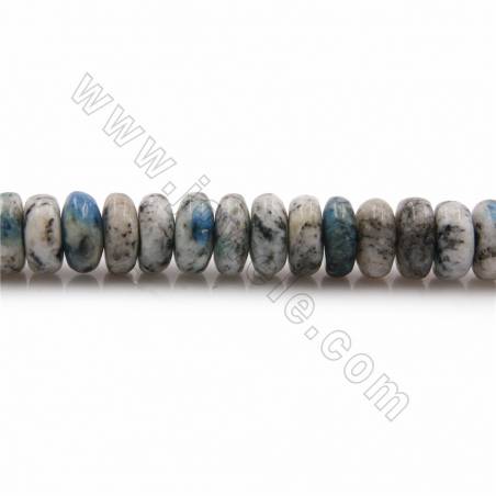 Natural K2 Jasper Abacus Beads Strand Size 3x6mm Hole 0.7mm 15~16"/Strand
