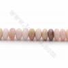 Cordons de perles d'opale rose naturelle, Abacus, taille 5x10mm, trou 0.7mm, 15~16"/corde