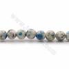 Rouleaux de perles de jaspe naturel K2, rond, diamètre 6mm, trou 0.7mm, 15~16"/rangée