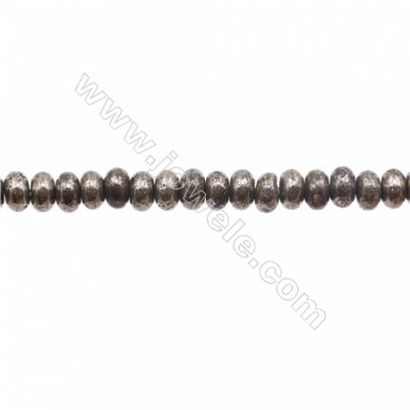 Natural Pyrite Beads Strand  Abacus   Size 5x8mm  Hole 0.8mm  about 79 beads/strand 15~16"