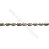 Natural Pyrite Beads Strand  Teardrop   Size 6x9mm  Hole 0.8mm  about 38 beads/strand 15~16"