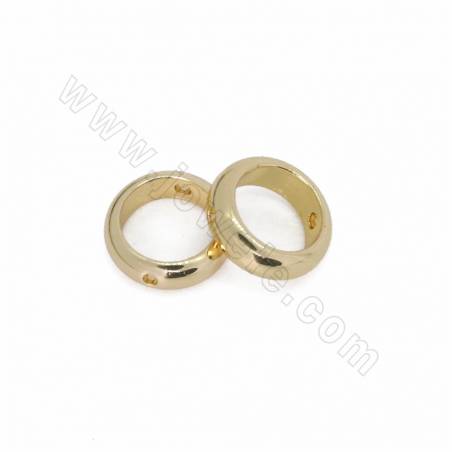 Accessoires anneaux rond en laiton couleur plaquée or Taille 8x2.5mm trou 0.6mm 200pcs/paquet