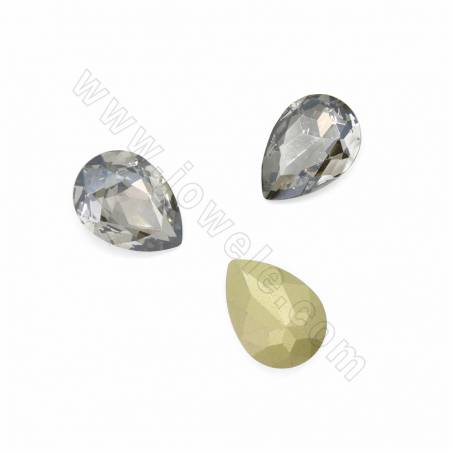Cabochão Da Imitação de diamante K9, Gota Facetado, Tamanho 18x25mm, 20pçs/pacote.(uma ampla de cores disponíveis)