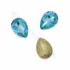 K9 Glass Pointed Back Rhinestone Cabochons, Faceted Teardrop, Size 18x25mm, 20pcs/pack, a wide of color available