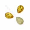 K9 Glass Pointed Back Rhinestone Cabochons, Faceted Teardrop, Size 18x25mm, 20pcs/pack, a wide of color available