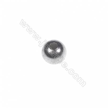 925 Sterling silver beads, 5mm, x 100pcs, hole 1.5mm