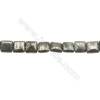 Natural Pyrite Beads Strand Flat Square   Size 10x10mm  Hole 1mm  about 39 beads/strand 15~16"