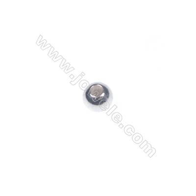 Sterling silver 925 beads, 3mm, x 200pcs, hole 1.2mm