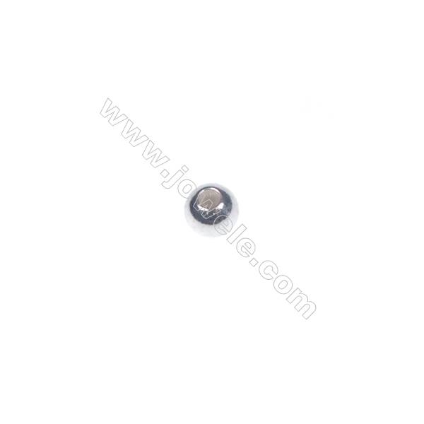 Sterling silver 925 beads, 3mm, x 200pcs, hole 1.2mm