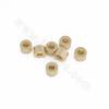 Brass Spacer Beads Cylinder Real Gold Plated Size 4x6mm Hole 2.5mm 50pcs/Pack