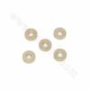 Brass Circle Spacer Bead Real Gold Plated Diameter 5mm Thickness 1mm Hole 2mm 100pcs/Pack