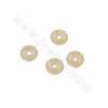 Séparateurs perles tranche en laiton couleur plaquée or  Taille10x10mm trou 2mm  200pcs/paquet