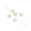 Brass Circle Spacers Bead Real Gold Plated Size 1x4mm Hole 2.5mm 500pcs/Pack