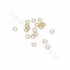 Brass Open Jump Rings Real Gold Plated Size 2.7x2.7mm Hole 1.5mm Thickness 0.7mm 1000pcs/Pack