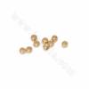 Séparateurs perles rondelle en laiton couleur plaquée or  Taille 1x3mm trou 1.5mm 100g/paquet（environ 1660pcs）