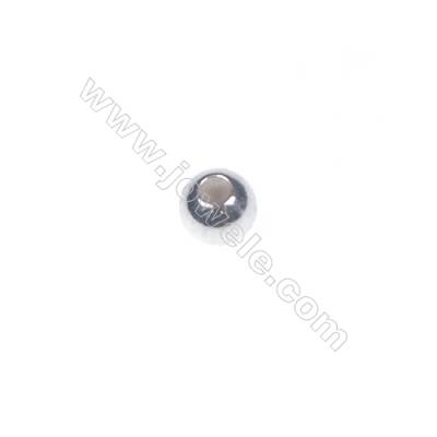 925 Sterling silver beads, 3mm, x 200pcs, hole 1mm