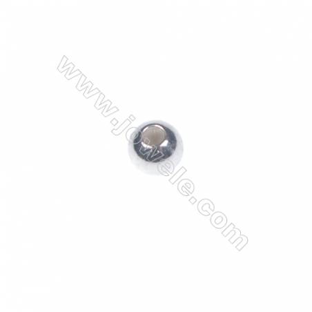 925 Sterling Silber runde Perle 3mm x 200 Stck Durchmesser des Loch 1mm