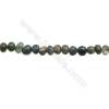 Natural Moss Agate Beads Strand  Irregular 7~9mm x 8~10mm  hole 1mm 15~16" x 1piece