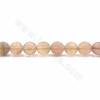 Natural Yellow Fluorite Beads Strand Faceted Round Diameter 10mm Hole 0.9mm 15~16"/Strand