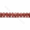 Fili di perle di quarzo fragola naturale, abaco sfaccettato, dimensioni 5x10 mm, foro 0,9 mm, 15~16"/filo