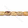 菊花石串珠 長方形 尺寸13x18毫米 孔徑1.2毫米 長度39-40厘米/條