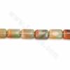 Natural Rainbow Agate Beads Strand Rectangle Size 9x13mm Hole 1mm 39-40cm/Strand