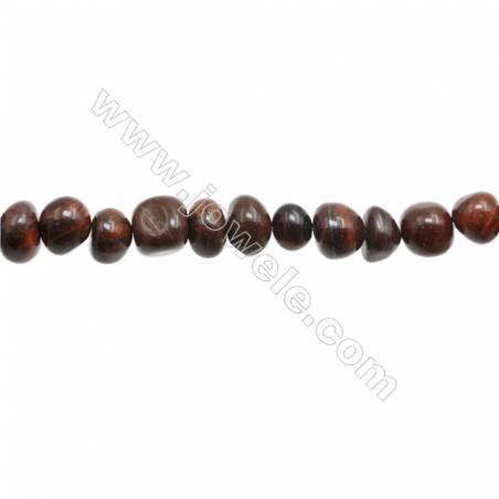 Red Tiger Eye Bead Strands  Size 8~10x10~14mm  Hole: 1mm  15~16" x 1Strand