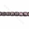 紫蘇輝石串珠 正方形 尺寸10毫米 孔徑1.2毫米 長度39-40厘米/條