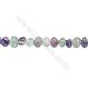 Natural Fluorite Beads Strand  Irregular  Size 7~9 x 8~11mm  hole 1mm  15~16" x 1strand