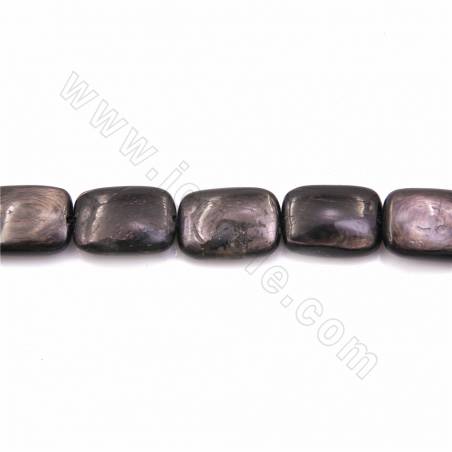 紫蘇輝石串珠 長方形 尺寸12x17毫米 孔徑1.2毫米 長度39-40厘米/條