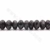 黑點閃光石串珠 算盤珠 尺寸6x10毫米 孔徑1毫米 長度39-40厘米/條