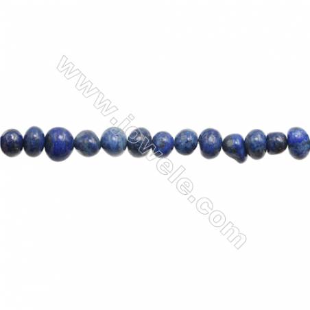 Natural Lapis Lazuli Beads Strand  Irregular  Size 7~9x10~11mm  hole 1mm  15~16" x 1strand