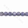 Natural Blue Aventurine Beads Stränge, flach rund, Größe 10 mm, dick 4 mm, Loch 1 mm, 15 ~ 16 "/ Strang