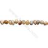 Natural Fossil Coral Agate Beads Strands   Size 8~9x8~11mm  Hole: 1mm  15~16" x 1strand