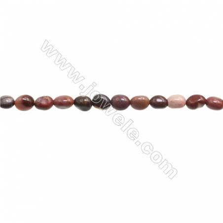 Perles Mookaite en forme irrégulière sur fil Taille 5~7mm x7~9mm trou 1mm x1fil 15~16"