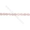 Perles Quartz rose en forme irrégulière sur fil Taille 7~8mm x8~9mm trou 1mm x1fil 15~16"