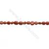 Red Jasper Beads Strand  Irregular  Size 7~8mm x8~9mm  hole 1mm 15~16" x 1strand