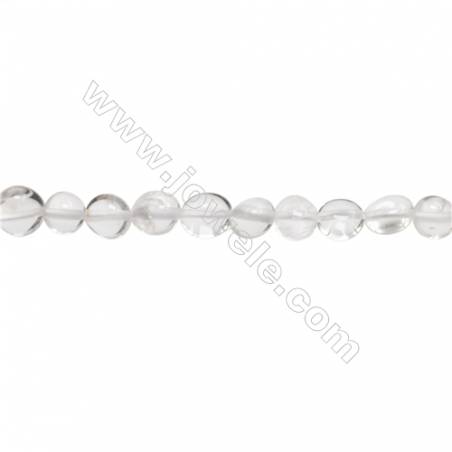 Natural Rock Crystal Beads Strand  Irregular  Size 5~7 x 7~9mm  hole 1mm  15~16" x 1strand