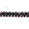 灰澳寶串珠 算盤珠 尺寸4x8毫米 孔徑1毫米 長度39-40厘米/條