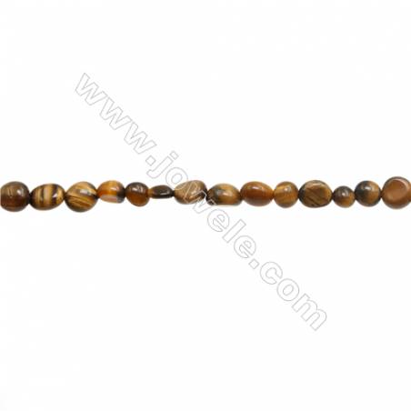 Tiger Eye Beads Strand  Irregular  Size 5~6x6~8mm   hole 1mm 15~16" x 1strand