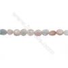 Natural Morganite Beads Strand  Irregular  Size 8~9x9~12mm  hole 1mm  15~16" x 1 Strand