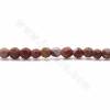 Fili di perle di diaspro naturale Noreena, rotonde sfaccettate, dimensioni 4mm, foro 0,7 mm, 15~16"/filare