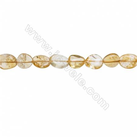 Natural Citrine Beads Strand  Irregular   Size 5~8mm 11~14mm   hole 1mm   15~16" x 1Strand