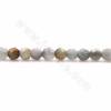 Perles en pierre naturelle œil de lynx, rondes (facettes), taille 4mm, trou 0.9mm, 15~16"/cordeau