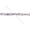Natural Amethyst Beads Strand  about 4~5mm x 8~12 mm  hole 1mm  15~16" x 1strand