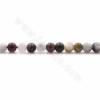 Perles en pierre naturelle oeil de lynx, rondes, taille 4mm, trou 0.9mm, 15~16"/tresse