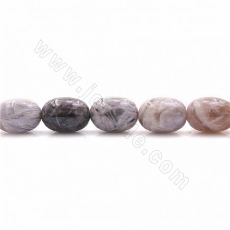 Rouleaux de perles d'agate en dentelle violette naturelle, baril, taille 15x20mm, trou 1.5mm, 15~16"/rangée
