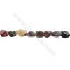 Perles Agate indienne en forme irrégulière sur fil Taille 4~6mm x8~12mm trou 1mm x1fil 15~16"