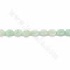 Burma Jade Faceted Flat Oval Size 6x8mm Hole1.2mm 39-40cm/Strand