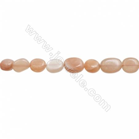 Natural Orange Moonstone Beads Strand  Irregular  Size 5~6x8~13mm  hole 1mm 15~16" x 1strand